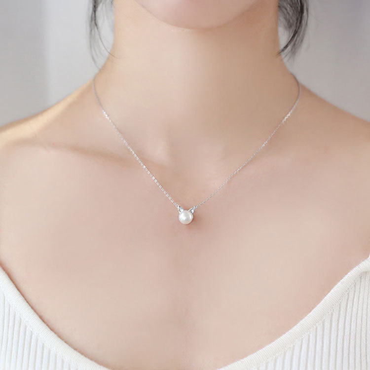 Fashion 925 Sterling Silver Je - Pearl Trim Chain 리뷰 및 가격