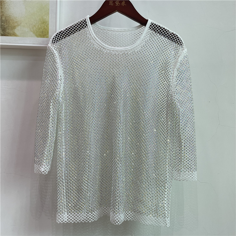 ColorShiny Diamonds  Electric  - Crystal Mesh Fabric 리뷰 및 가격