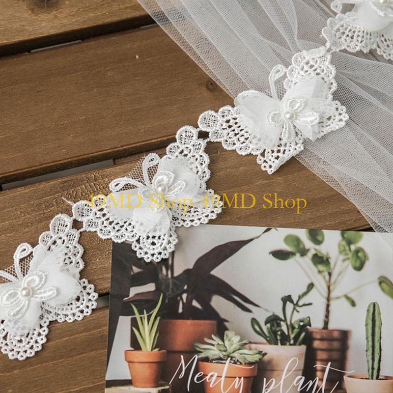 49MD 1 Yard Bowknot for Butter - Lace Ribbon Trim 리뷰 및 가격