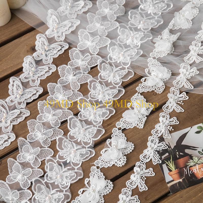 49MD 1 Yard Bowknot for Butter - Lace Ribbon Trim 리뷰 및 가격