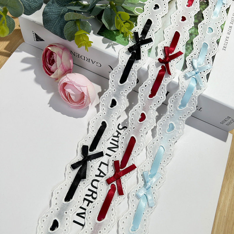 1yard Bow Pleated Lace Lolita  - Lace Ribbon Trim 리뷰 및 가격