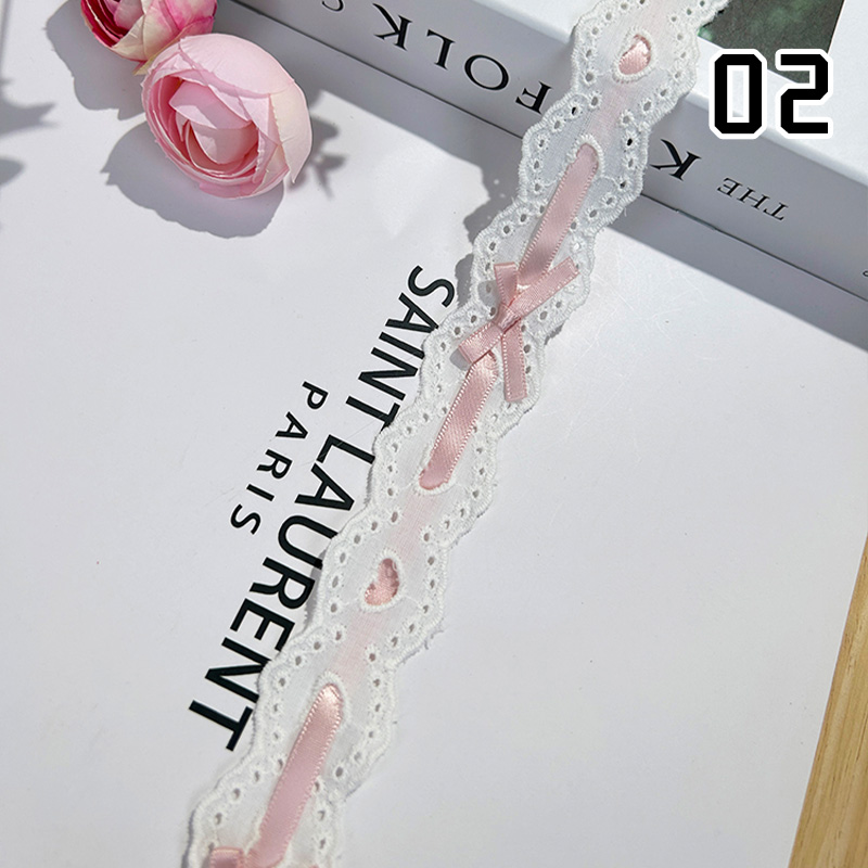 1yard Bow Pleated Lace Lolita  - Lace Ribbon Trim 리뷰 및 가격