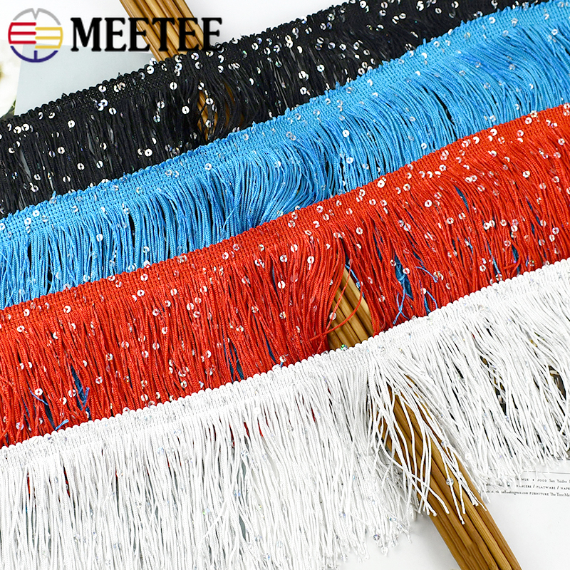 4/8M 10cm Colorful Sequin Tass - Fringe Ribbon Sewing 리뷰 및 가격