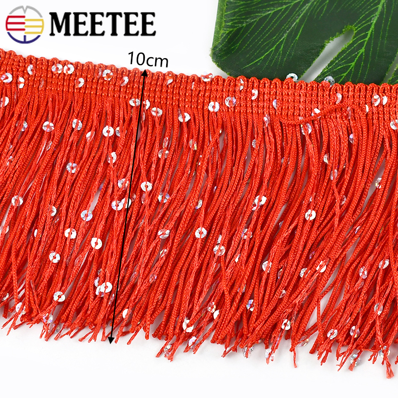 4/8M 10cm Colorful Sequin Tass - Fringe Ribbon Sewing 리뷰 및 가격