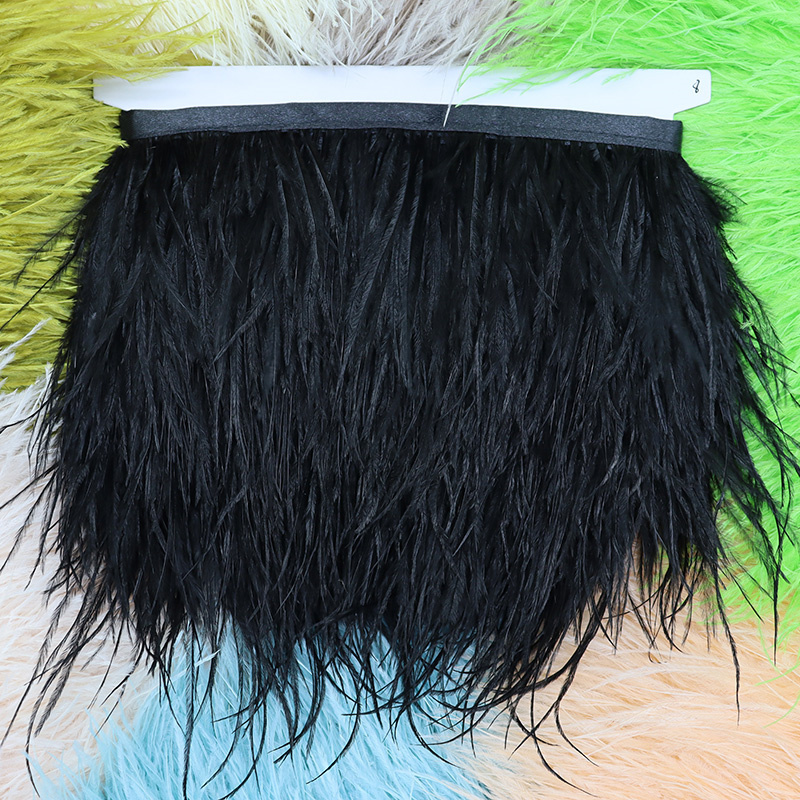 1M 8-10cm Black Ostrich Feathe - Feather Trim Marabou 리뷰 및 가격
