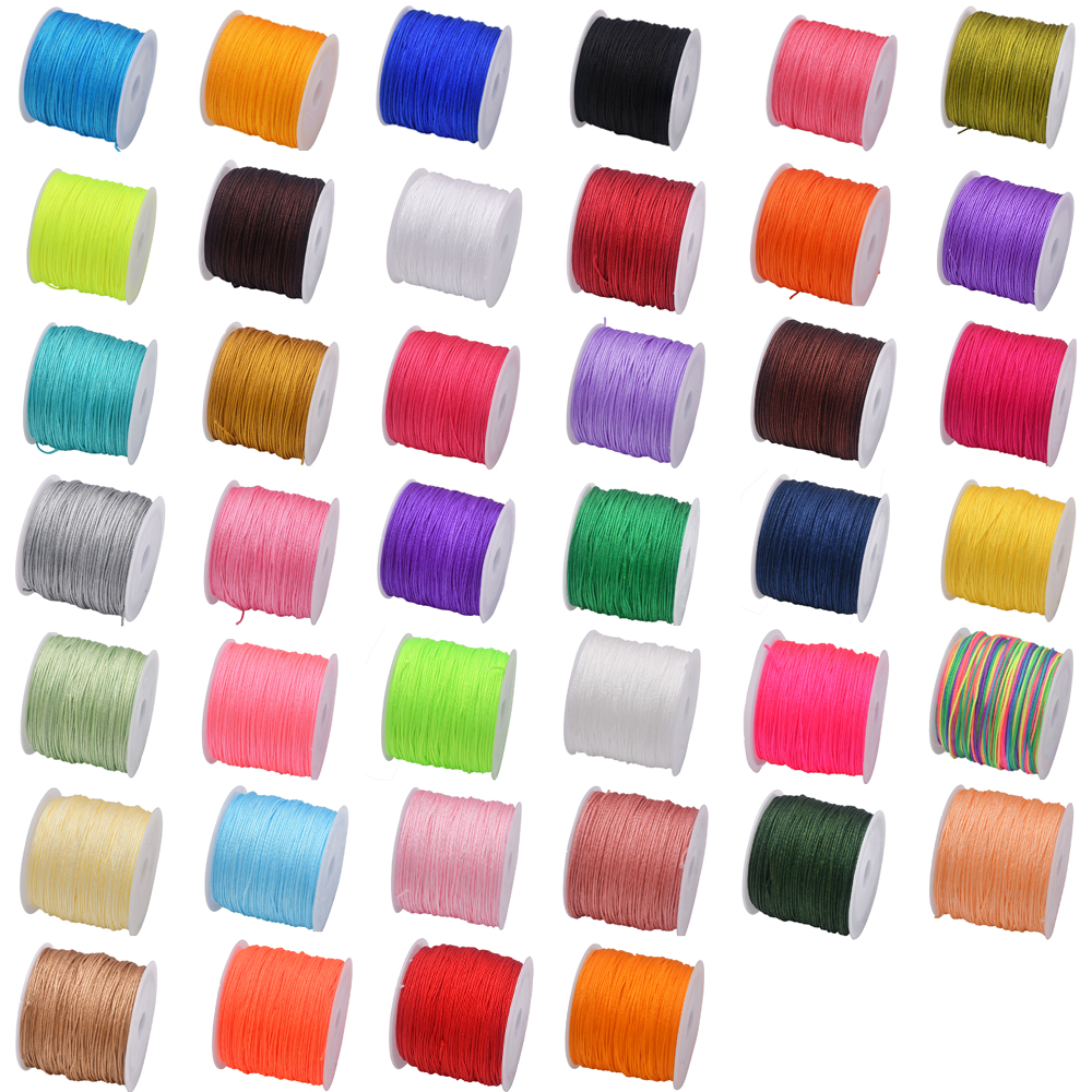 50Yds 0.8mm Crafts Nylon Cord  - Beaded Trim Fringe 리뷰 및 가격