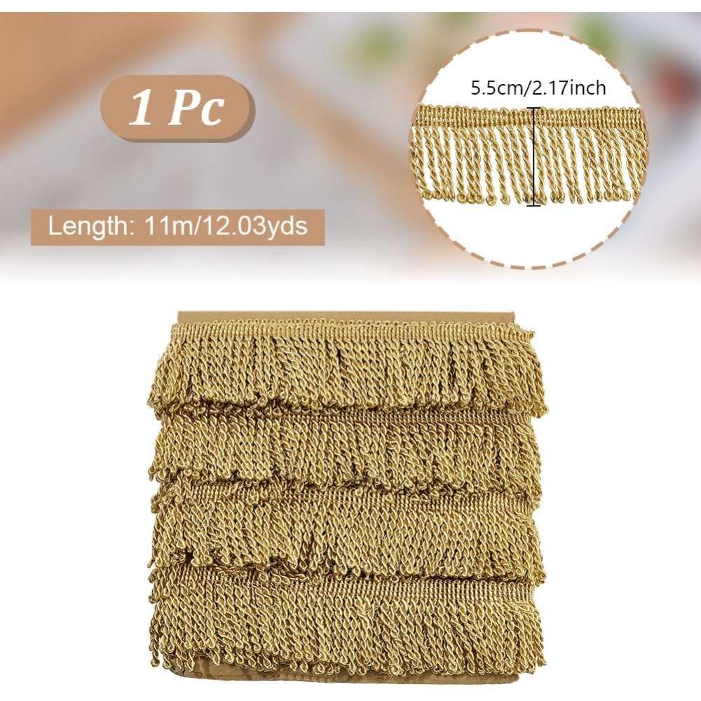 12 Yardsx2.2Inch Fringe Trim C - Tassel Fringe Trim 리뷰 및 가격