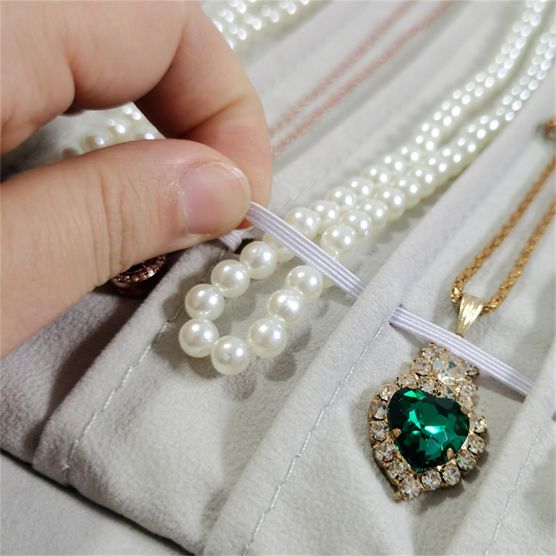 New Necklace Storage Roll Bag  - Velvet Ribbon Roll 리뷰 및 가격