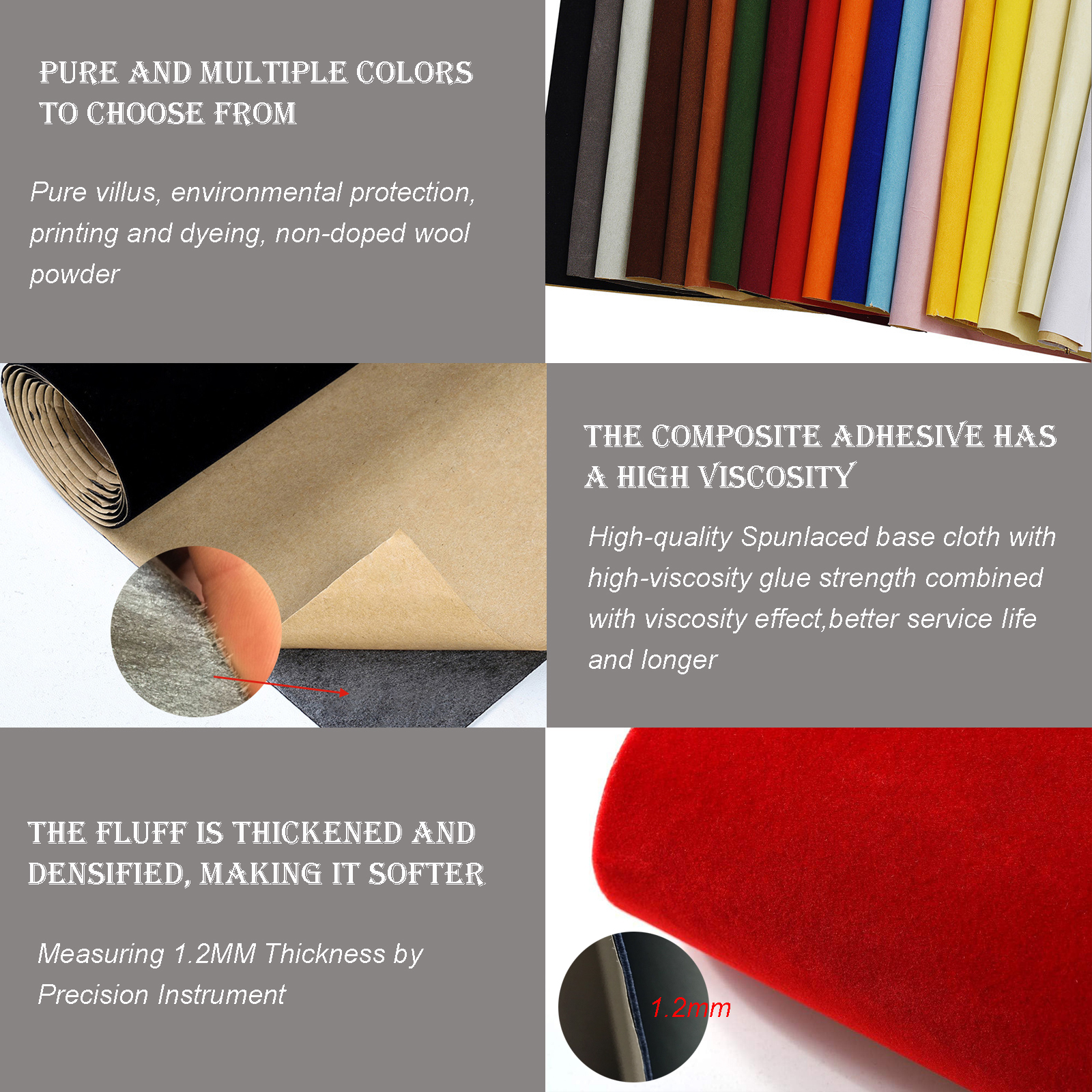 1 roll 45 x 148cm Self-adhesiv - Velvet Ribbon Roll 리뷰 및 가격