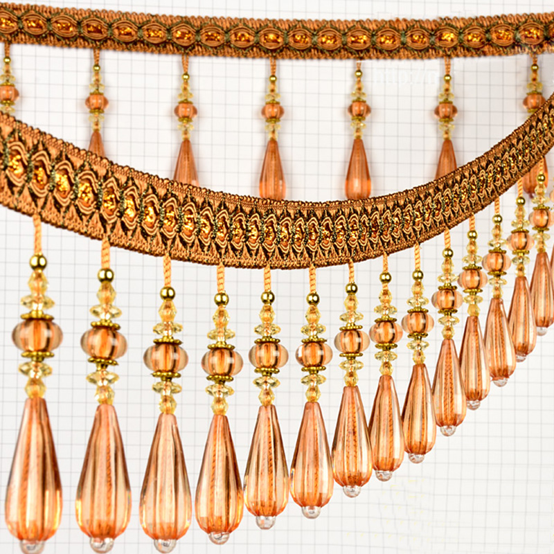 1M Crystal Pendant Tassel Drop - Beaded Trim Fringe 리뷰 및 가격