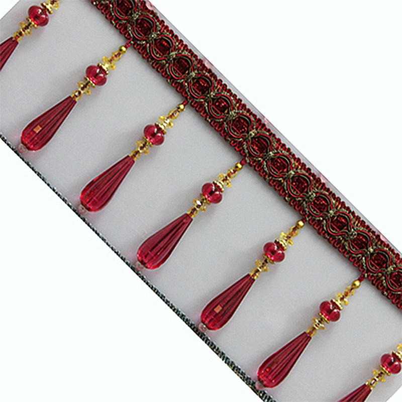 1M Crystal Pendant Tassel Drop - Beaded Trim Fringe 리뷰 및 가격