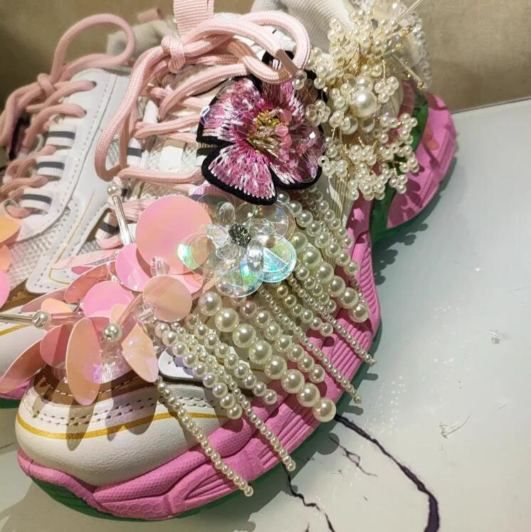 Princess style Pearl Beadings  - Tassel Fringe Trim 리뷰 및 가격