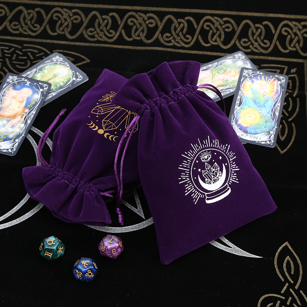 5Pcs Tarot Storage Velvet Bag  - Craft Embellishment Storage 리뷰 및 가격