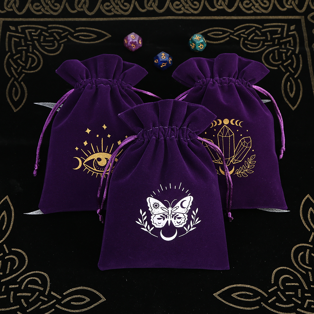 5Pcs Tarot Storage Velvet Bag  - Craft Embellishment Storage 리뷰 및 가격