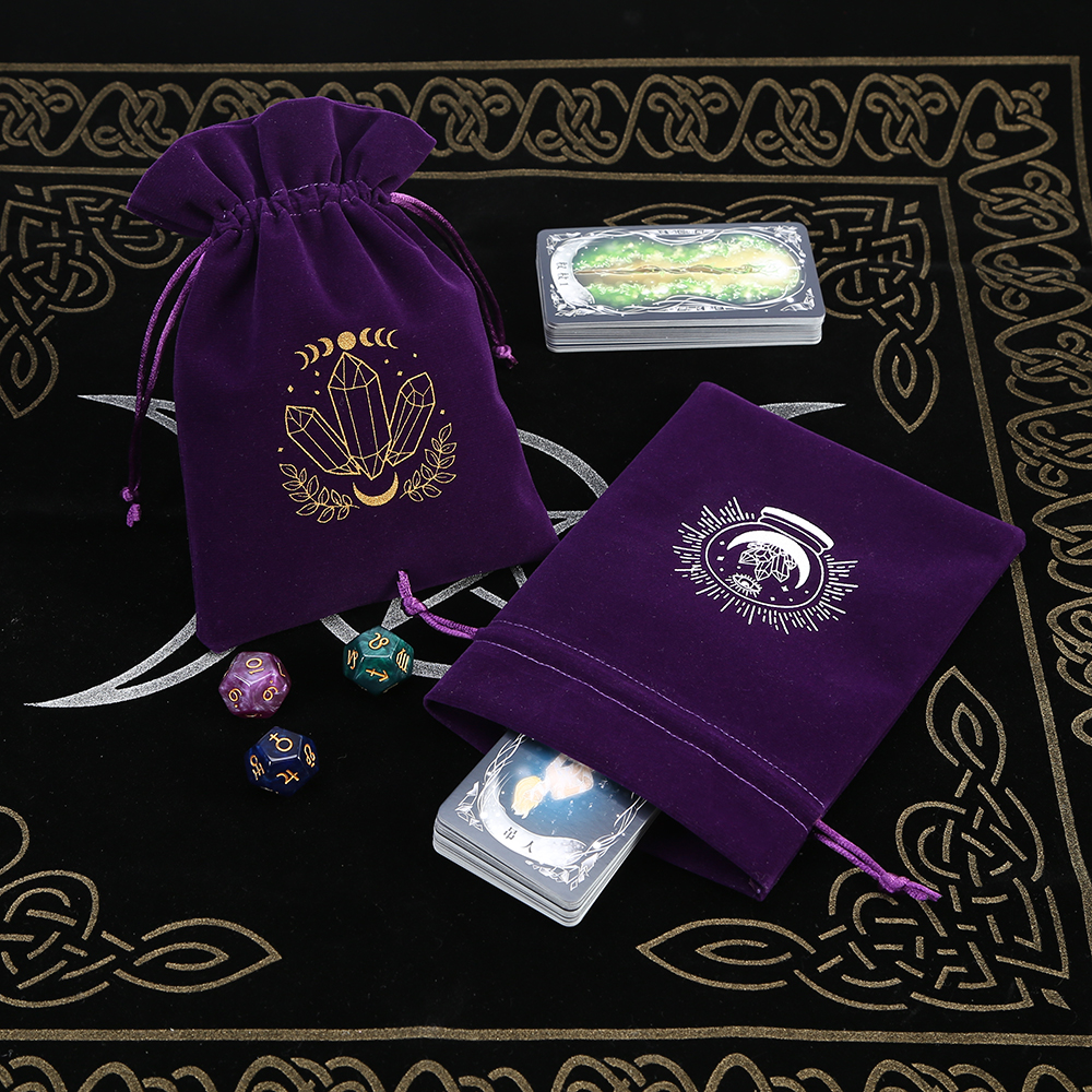 5Pcs Tarot Storage Velvet Bag  - Craft Embellishment Storage 리뷰 및 가격