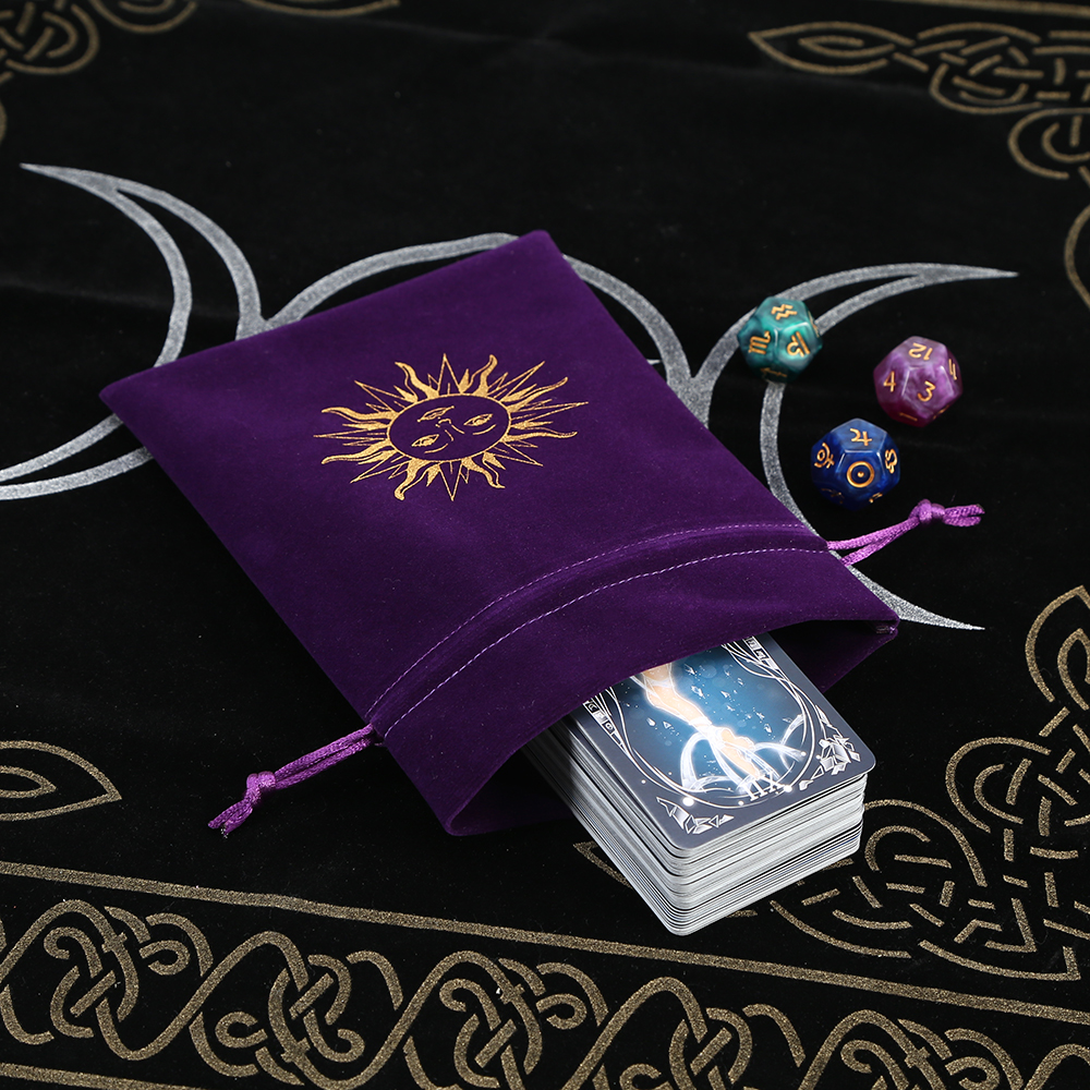 5Pcs Tarot Storage Velvet Bag  - Craft Embellishment Storage 리뷰 및 가격