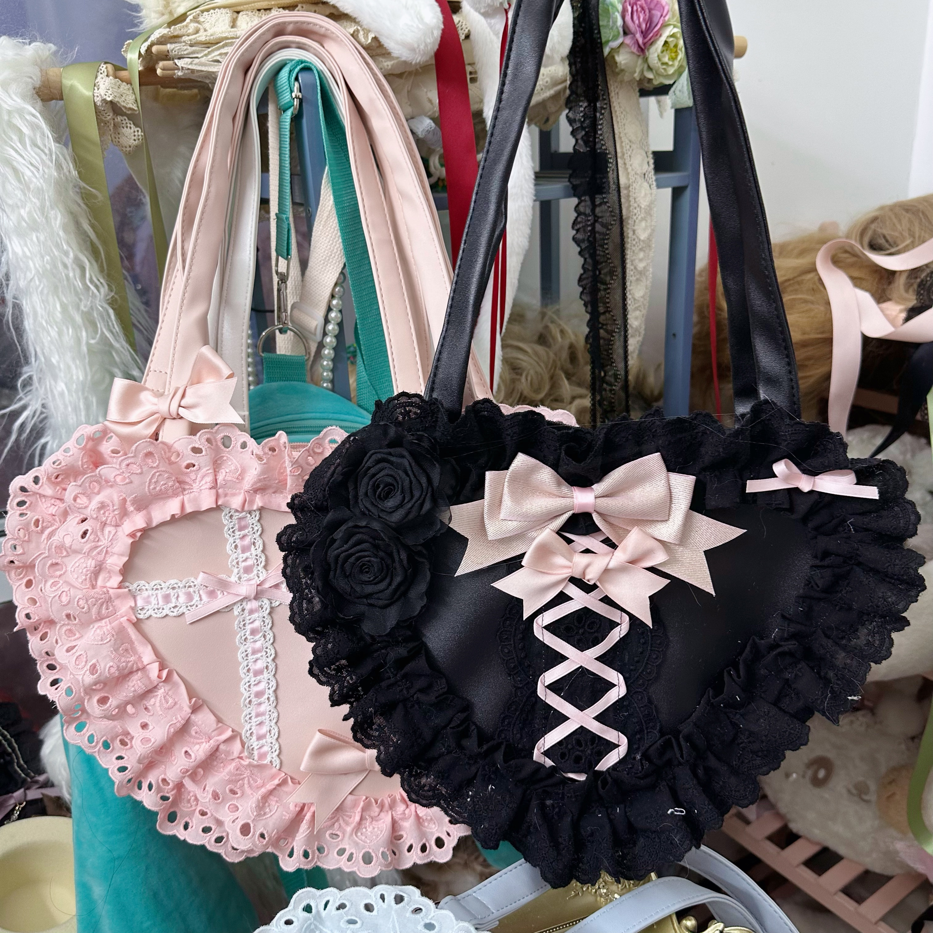 Japanese Daily Out Dating Loli - Lace Ribbon Trim 리뷰 및 가격