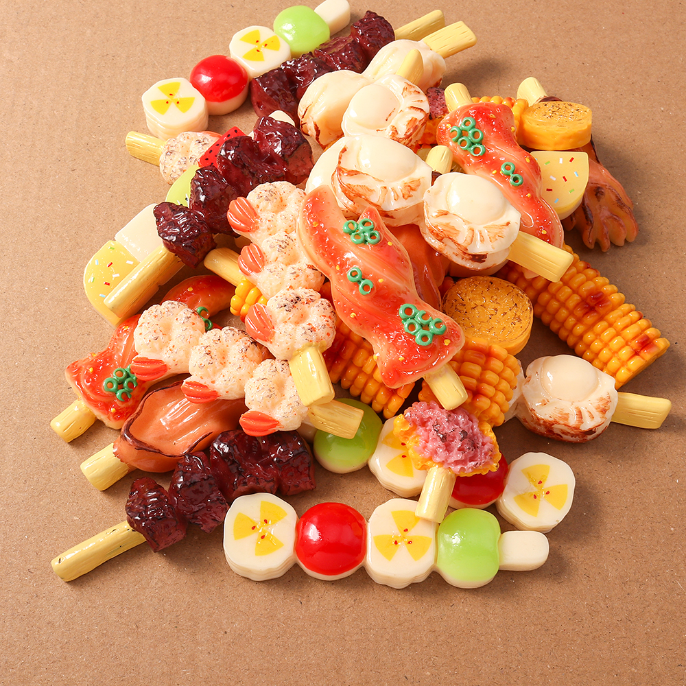 4pcs Simulation Foood Barbecue - Embellishments For Scrapbooking 리뷰 및 가격