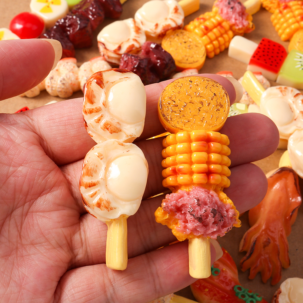 4pcs Simulation Foood Barbecue - Embellishments For Scrapbooking 리뷰 및 가격
