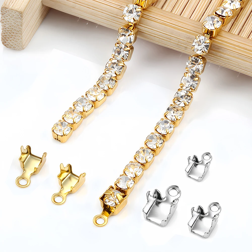 10/20Pcs Stainless Steel Gold  - Beaded Trim Fringe 리뷰 및 가격