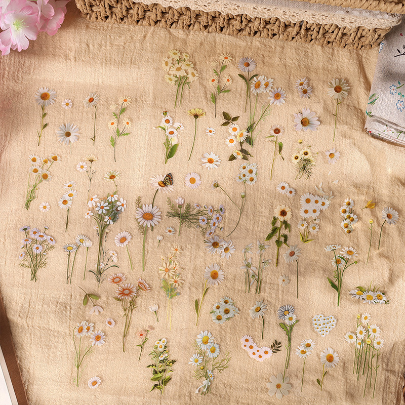 6pcs/pack Retro Plant & Flower - Embellishments For Scrapbooking 리뷰 및 가격