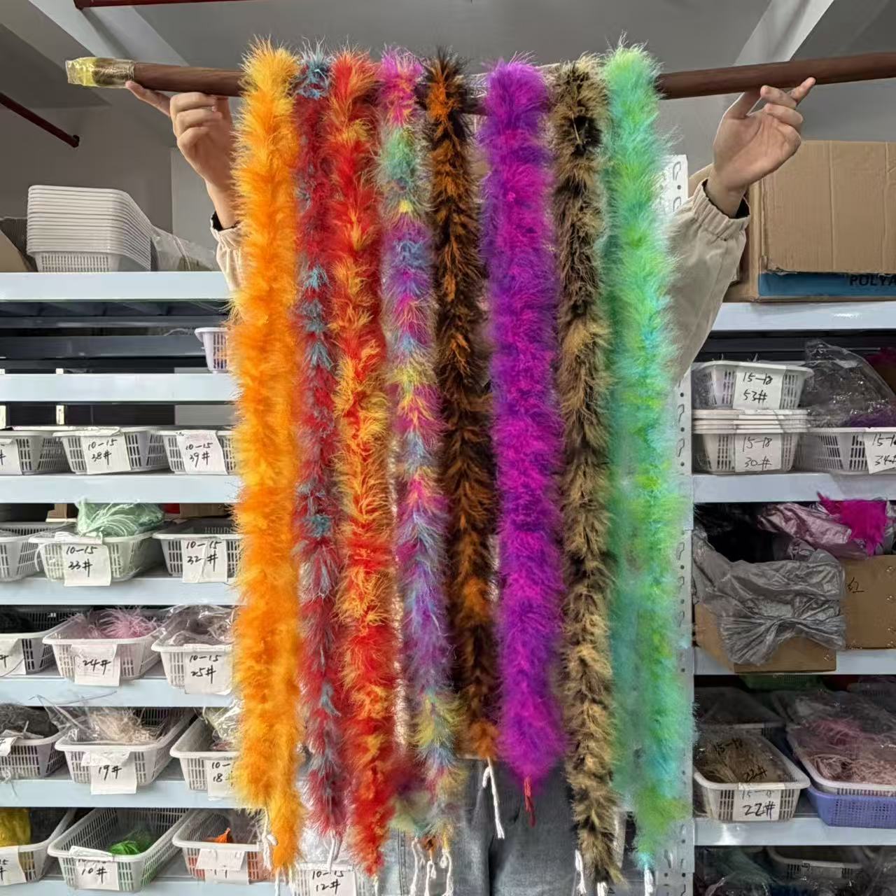 Multicolored 2Meters Marabou F - Feather Trim Marabou 리뷰 및 가격
