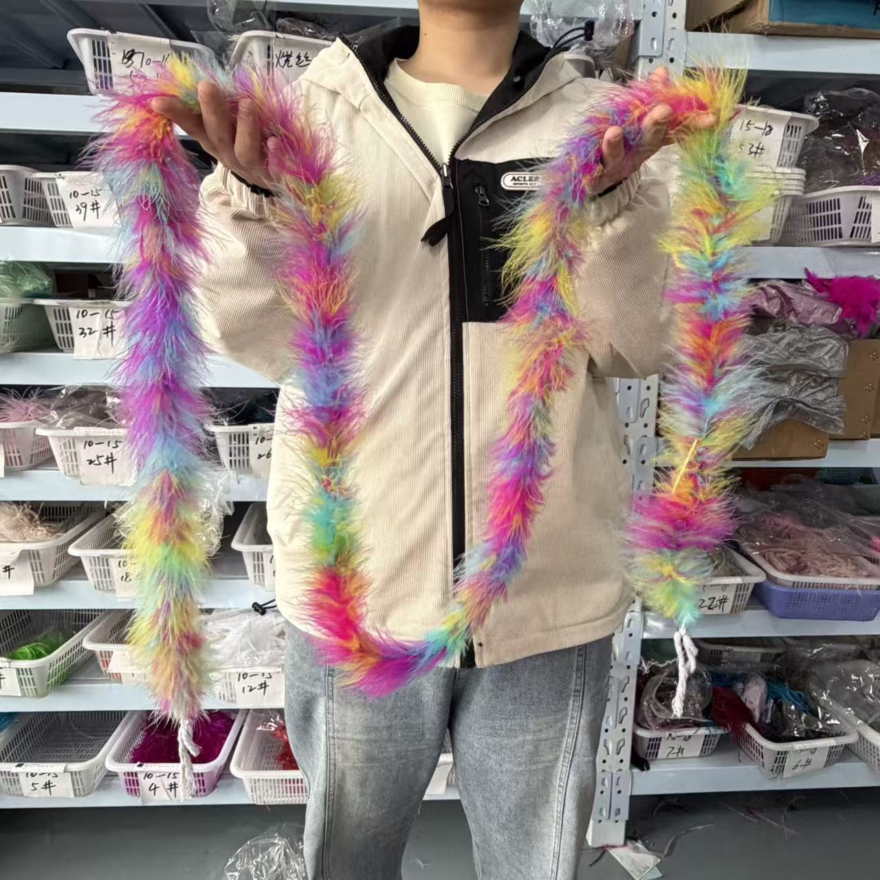 Multicolored 2Meters Marabou F - Feather Trim Marabou 리뷰 및 가격