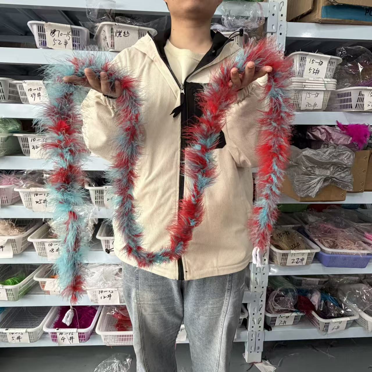 Multicolored 2Meters Marabou F - Feather Trim Marabou 리뷰 및 가격