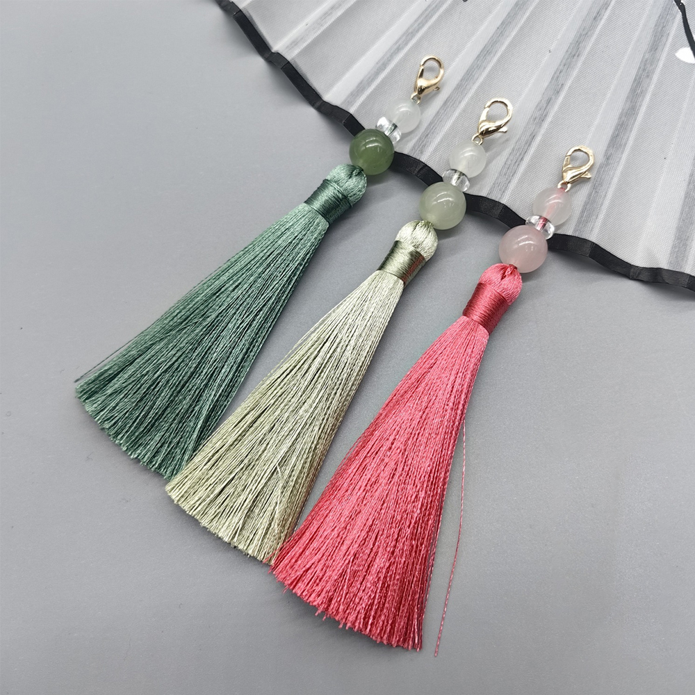 8cm Lobster Clasp Tassel Charm - Beaded Trim Fringe 리뷰 및 가격