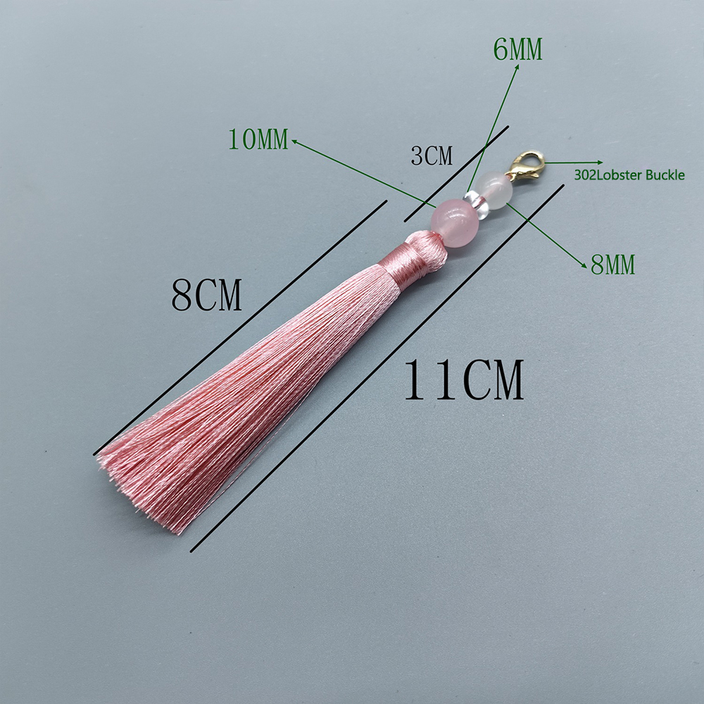8cm Lobster Clasp Tassel Charm - Beaded Trim Fringe 리뷰 및 가격