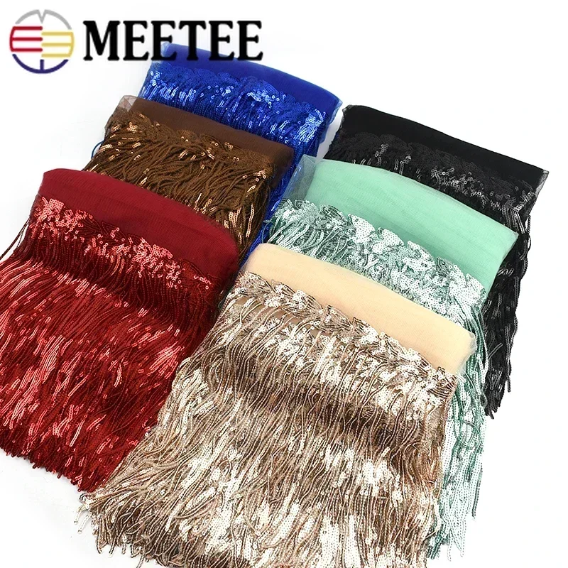 2/5/10Yards Sequin Embroidery  - Fringe Ribbon Sewing 리뷰 및 가격