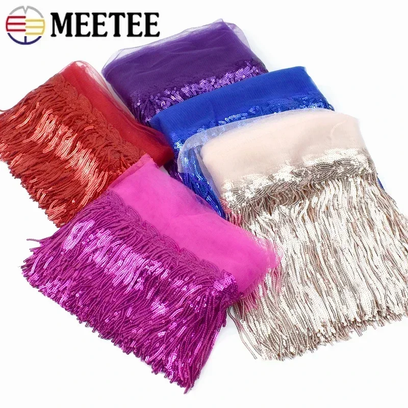 2/5/10Yards Sequin Embroidery  - Fringe Ribbon Sewing 리뷰 및 가격