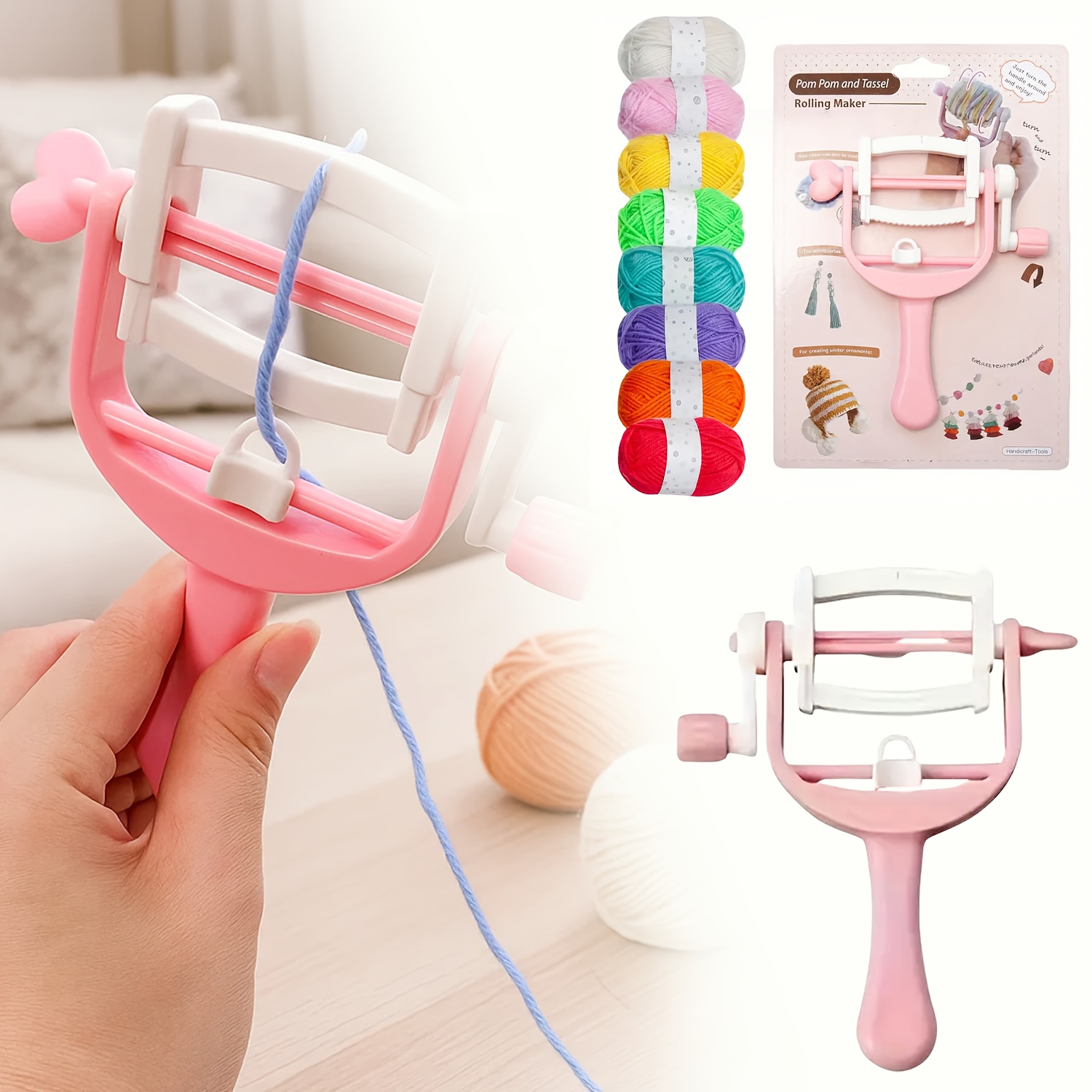 Hand-cranked Winding Coil Fur  - Pom Pom Maker Tool 리뷰 및 가격