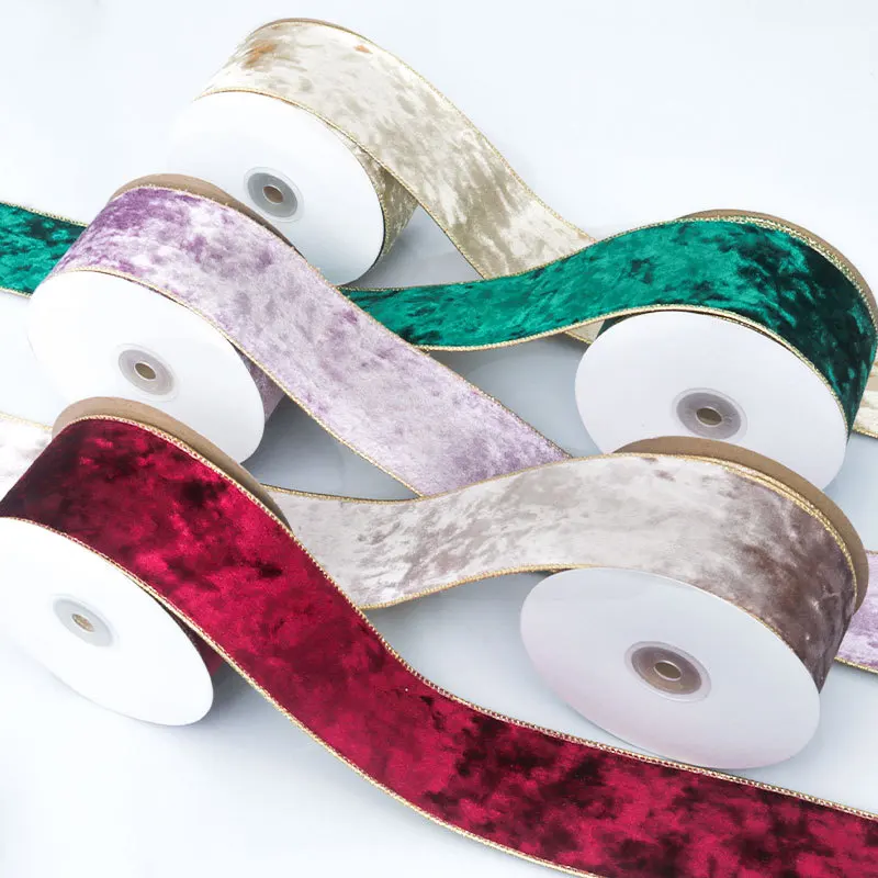 50MM Wired Edge Reversible Vel - Velvet Ribbon Roll 리뷰 및 가격