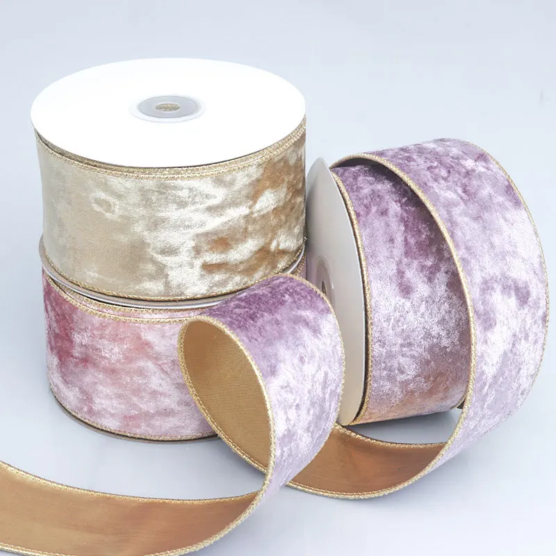 50MM Wired Edge Reversible Vel - Velvet Ribbon Roll 리뷰 및 가격