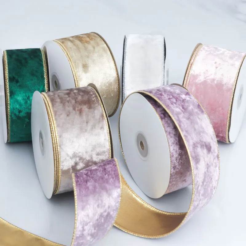 50MM Wired Edge Reversible Vel - Velvet Ribbon Roll 리뷰 및 가격