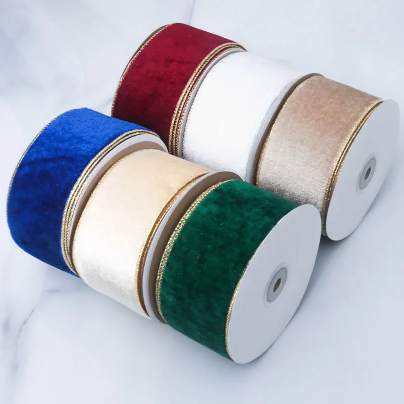 50MM Wired Edge Reversible Vel - Velvet Ribbon Roll 리뷰 및 가격