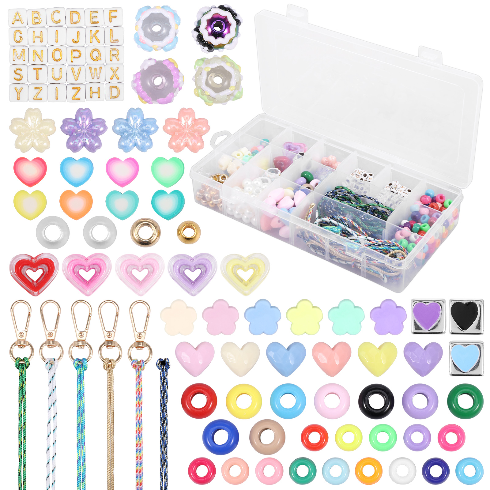 421PCS Beaded Keychain Making  - Embellishment Crafts 리뷰 및 가격