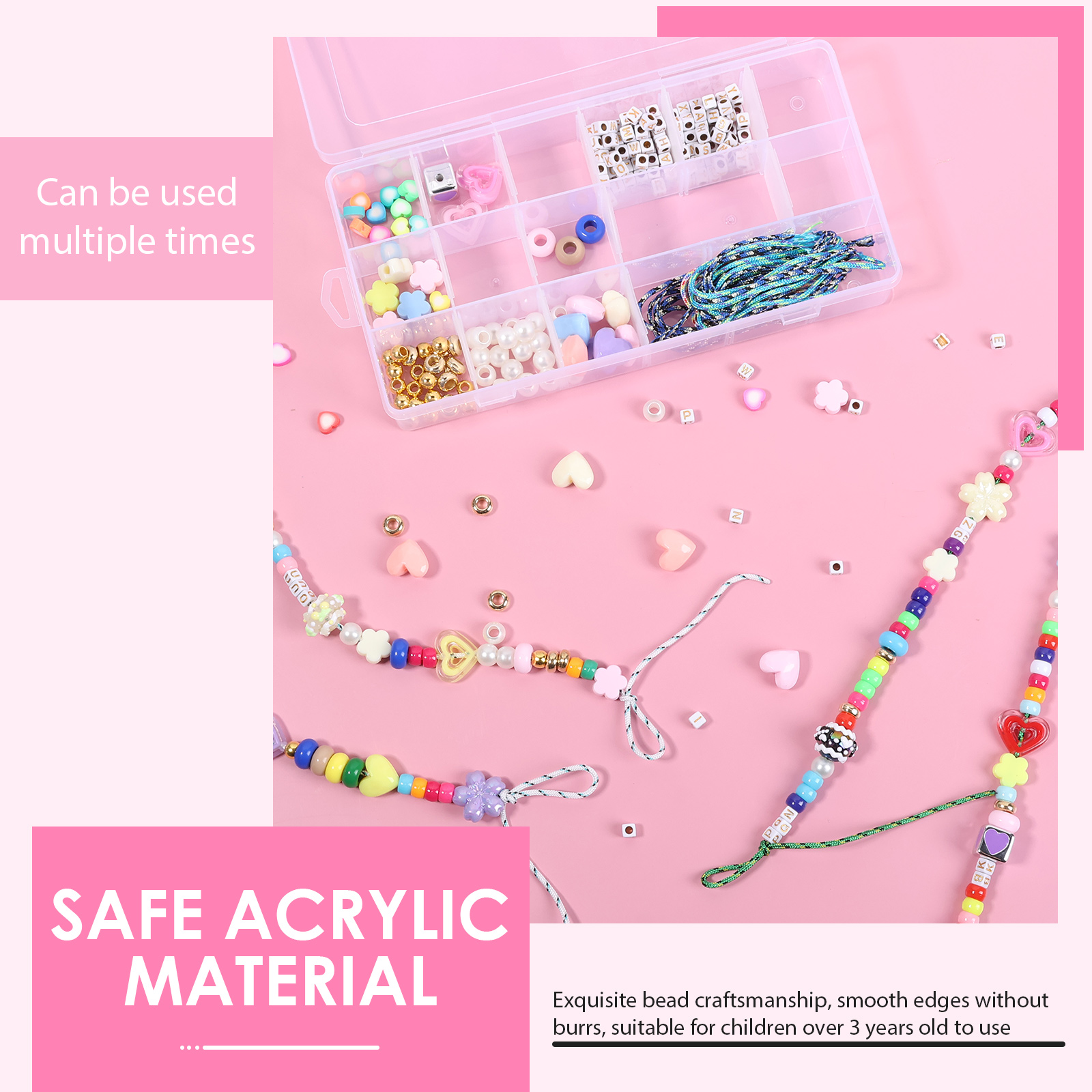 421PCS Beaded Keychain Making  - Embellishment Crafts 리뷰 및 가격