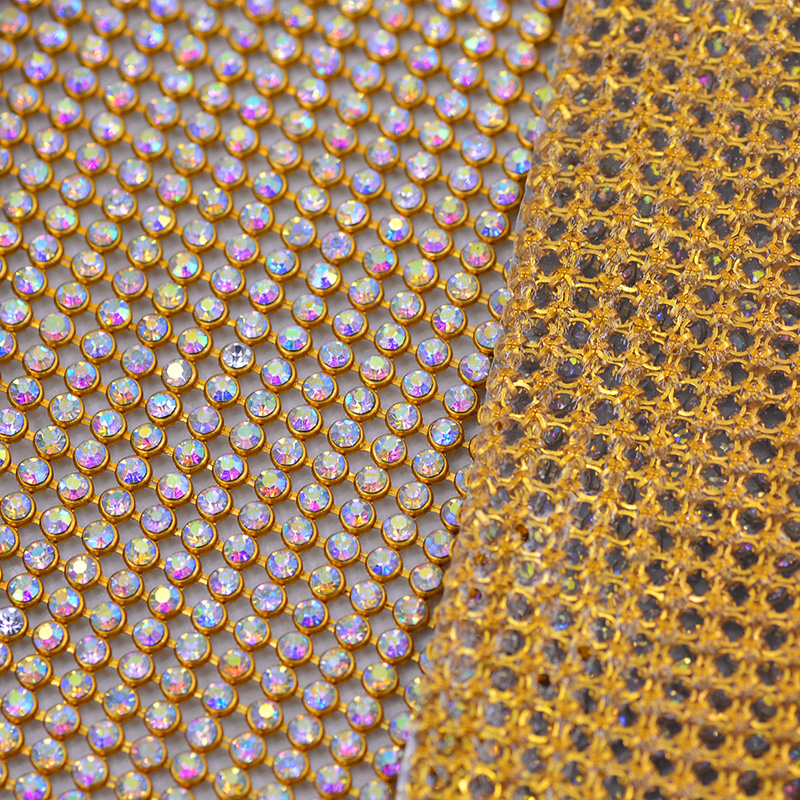 JUNAO 45*120cm Crystal AB Glas - Crystal Mesh Fabric 리뷰 및 가격