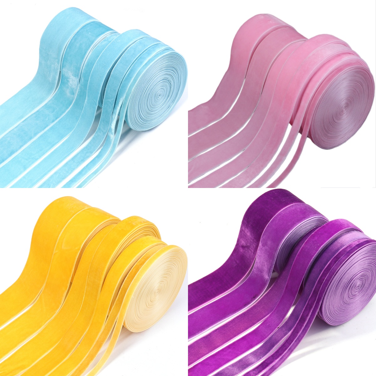 5-10yards/roll Velvet Ribbons  - Velvet Ribbon Roll 리뷰 및 가격