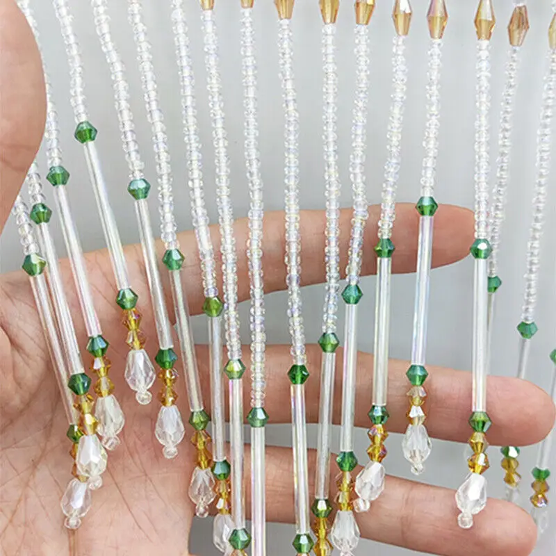 Glass Tube Fringe Tassel 16cm  - Beaded Trim Fringe 리뷰 및 가격