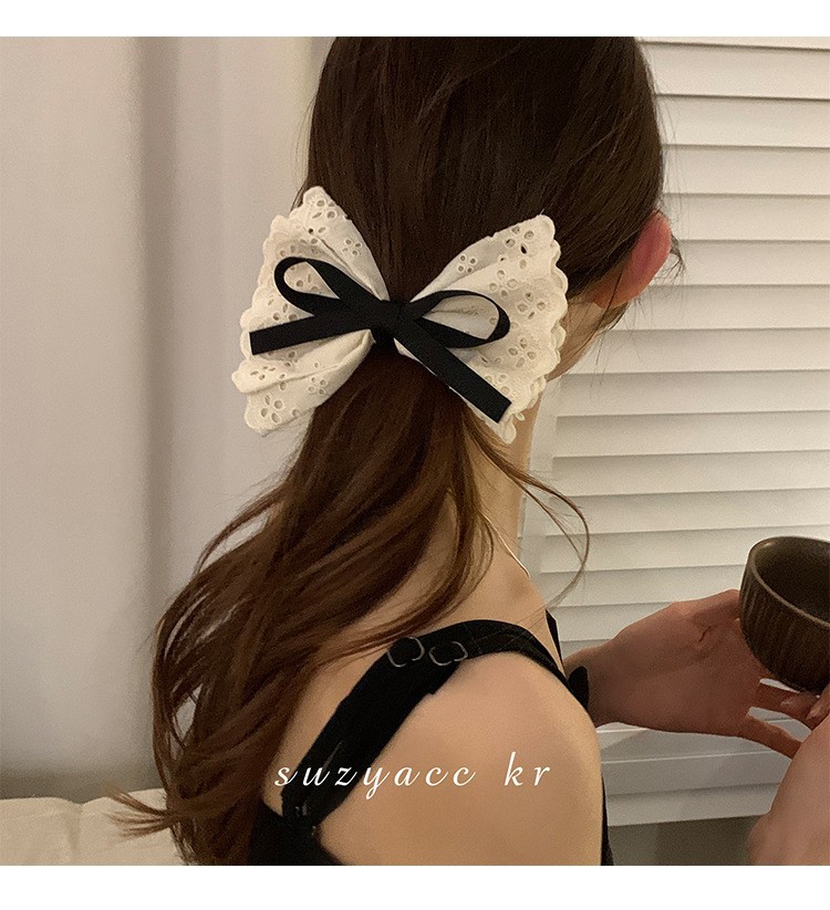 French retro double layered bo - Lace Ribbon Trim 리뷰 및 가격