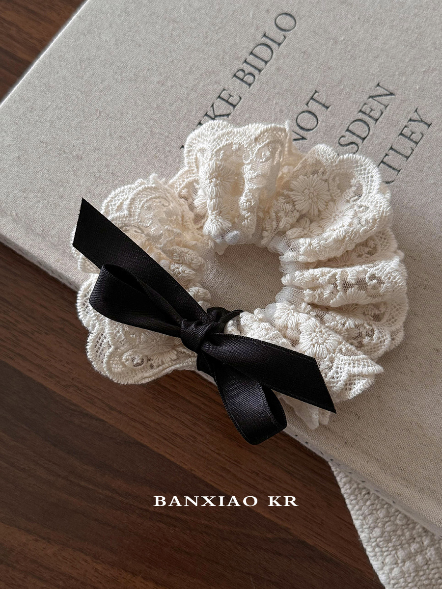French retro double layered bo - Lace Ribbon Trim 리뷰 및 가격