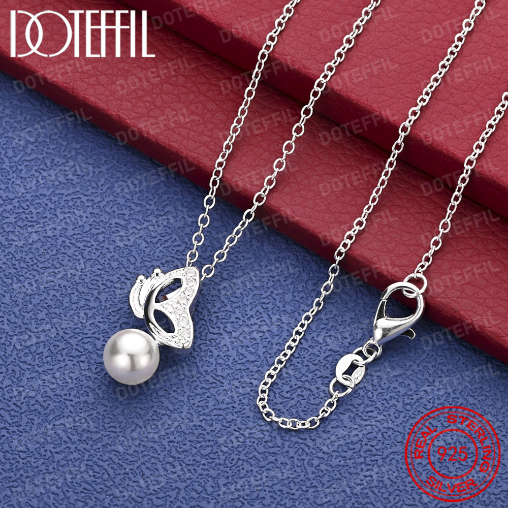925 Sterling Silver Exquisite  - Pearl Trim Chain 리뷰 및 가격