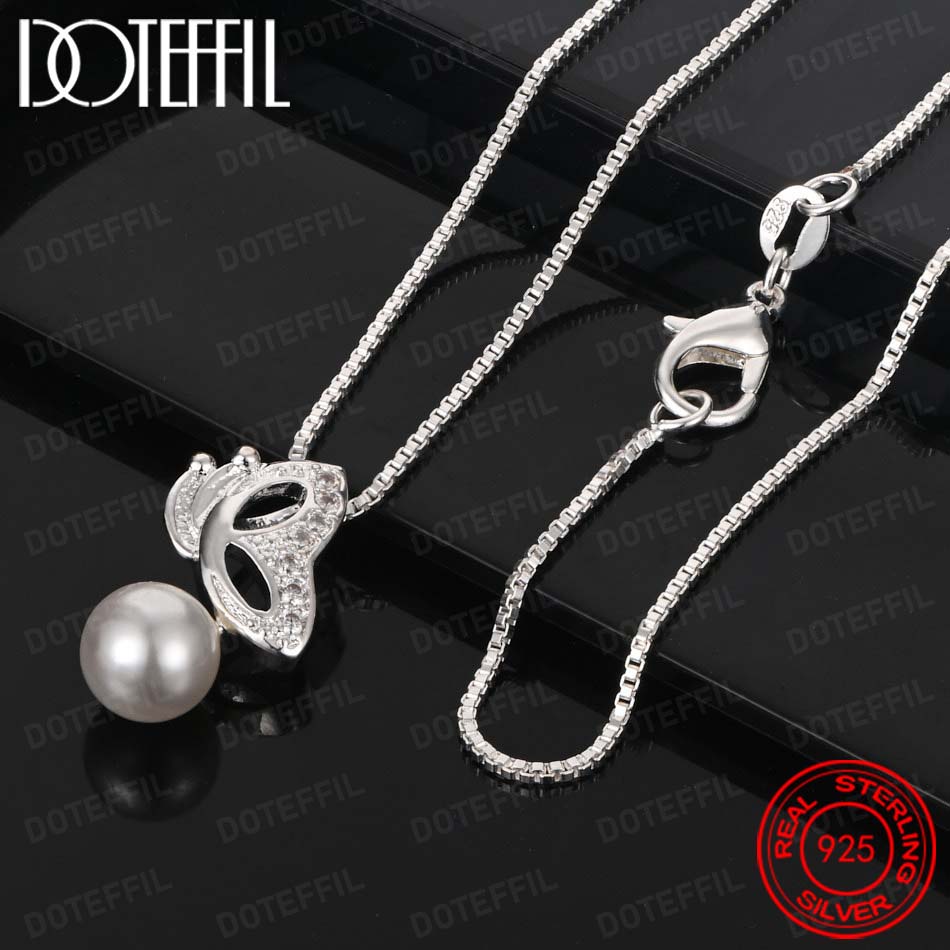 925 Sterling Silver Exquisite  - Pearl Trim Chain 리뷰 및 가격