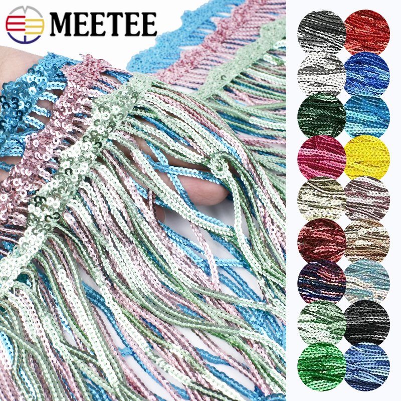 1-5Yards 17cm Latin DanceFring - Fringe Ribbon Sewing 리뷰 및 가격