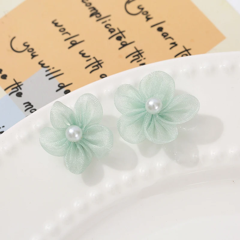 100PCS Pearl Yarn Flower Appli - Applique Patch Flower 리뷰 및 가격