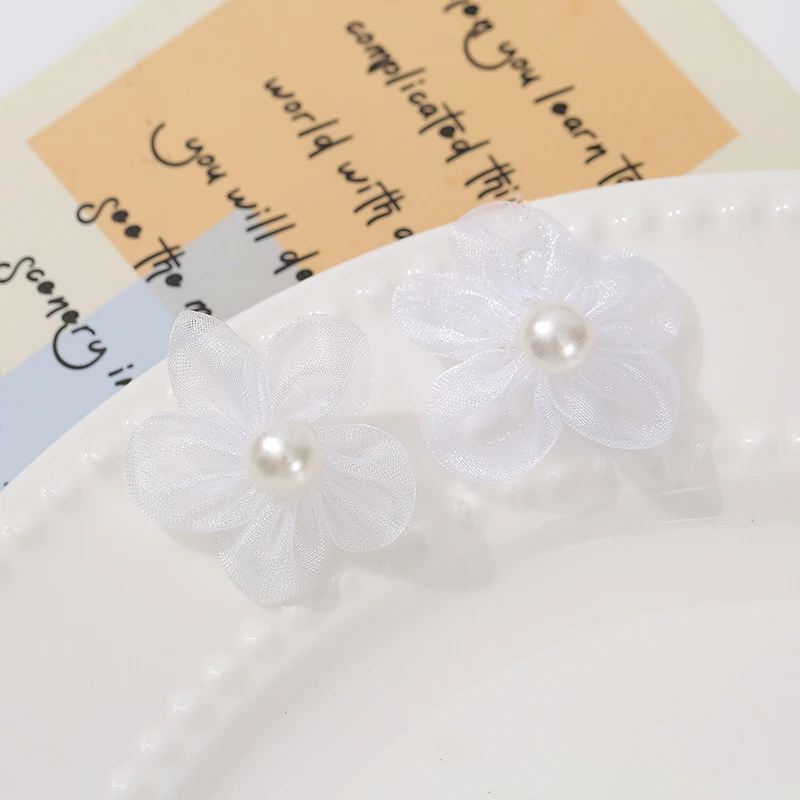 100PCS Pearl Yarn Flower Appli - Applique Patch Flower 리뷰 및 가격
