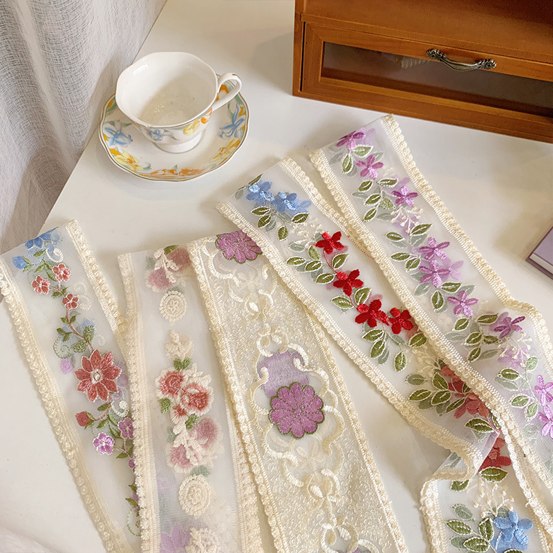 1 Yard Lace Embroidery Flower  - Lace Ribbon Trim 리뷰 및 가격
